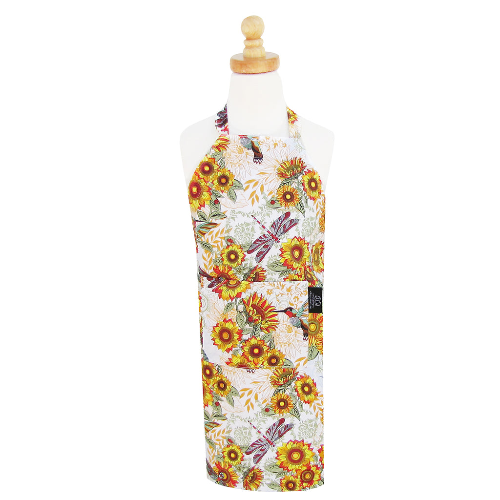 Birds and Sunflowers Child Apron