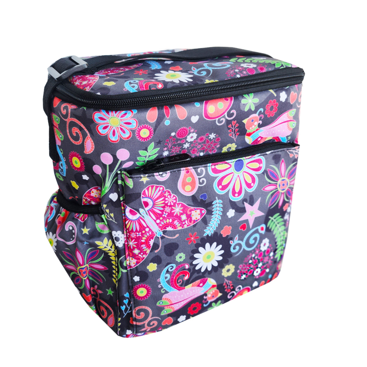 Pop Floral Lunch Bag – Two Lumps of Sugar