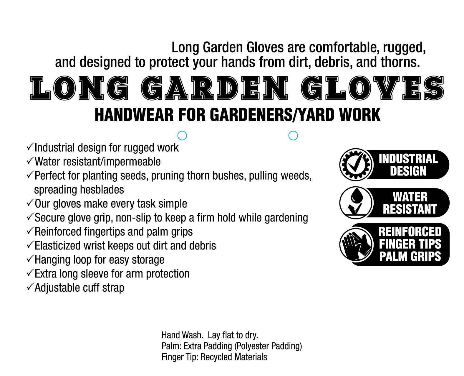 can you wash gardening gloves Garden Fresh Herbs Garden Gloves Long Length – Two Lumps of Sugar