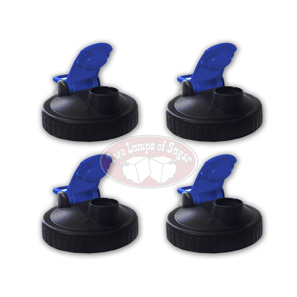 Mason Jar Lid with Spout - Wide Mouth Mason Jars- Royal - 4 Pack