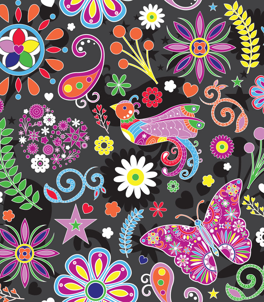 Pop Floral 2 Compartment Tote, sold in sets of 5 totes