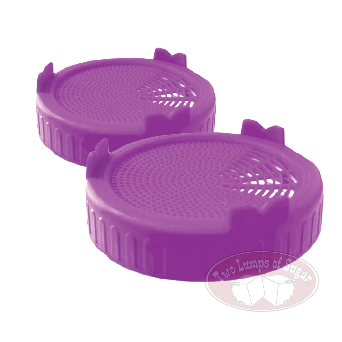 Wide Mouth Mason Jar Sprouting Lids - Purple - 2 Pack – Two Lumps of Sugar