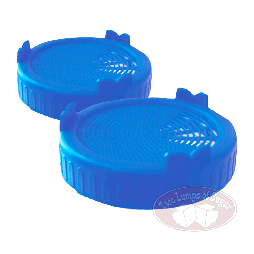 Wide Mouth Mason Jar Sprouting Lids - Royal - 2 Pack