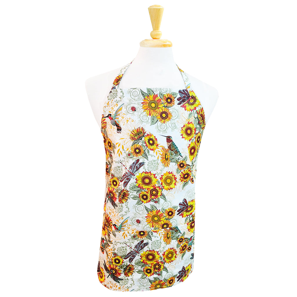 Birds and Sunflowers Utility Apron
