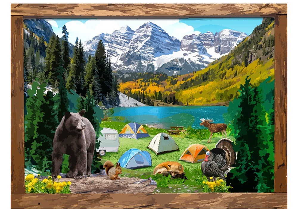500 Piece Jigsaw Puzzle Camping