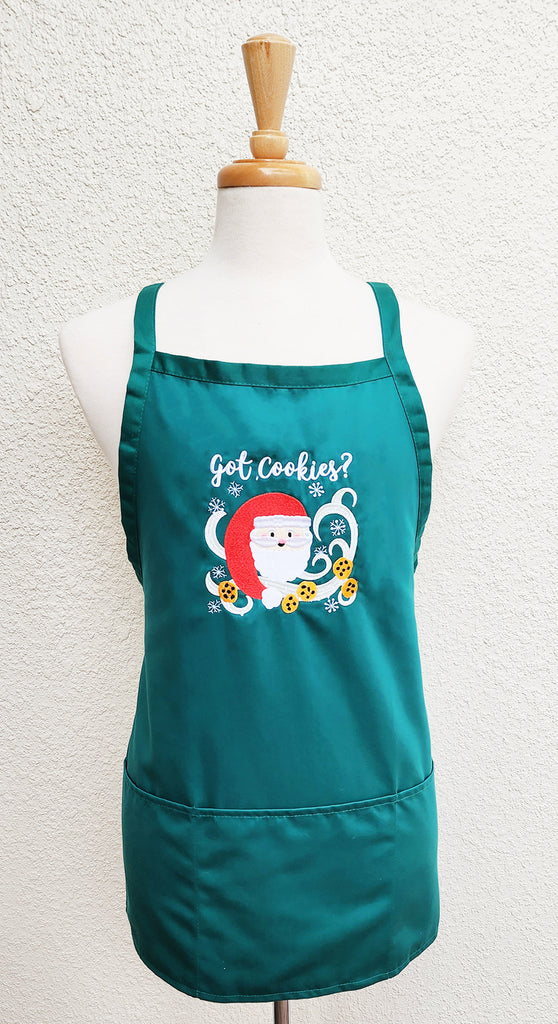 Embroidered Got Cookies Cross-Back Apron