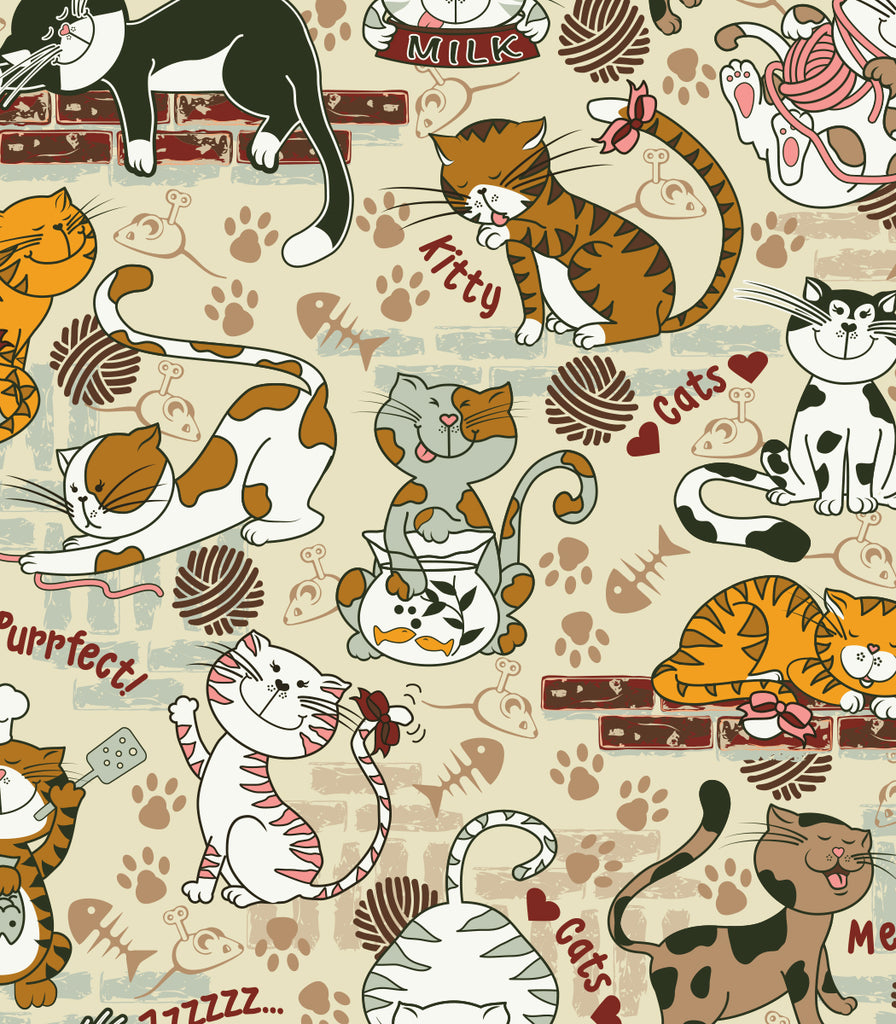 Pretty Purrfect Set of 4 Placemats © Two Lumps of Sugar copyright print