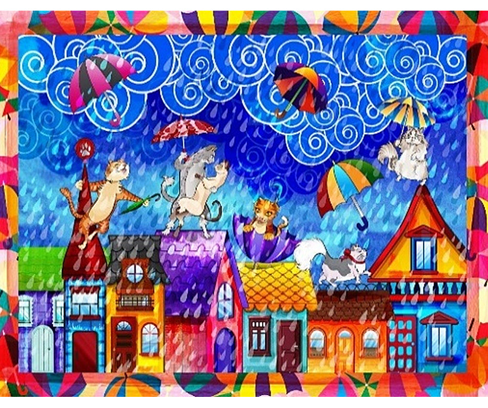 Copy of Copy of 300 Piece Jigsaw Puzzle Rainy Day Cats